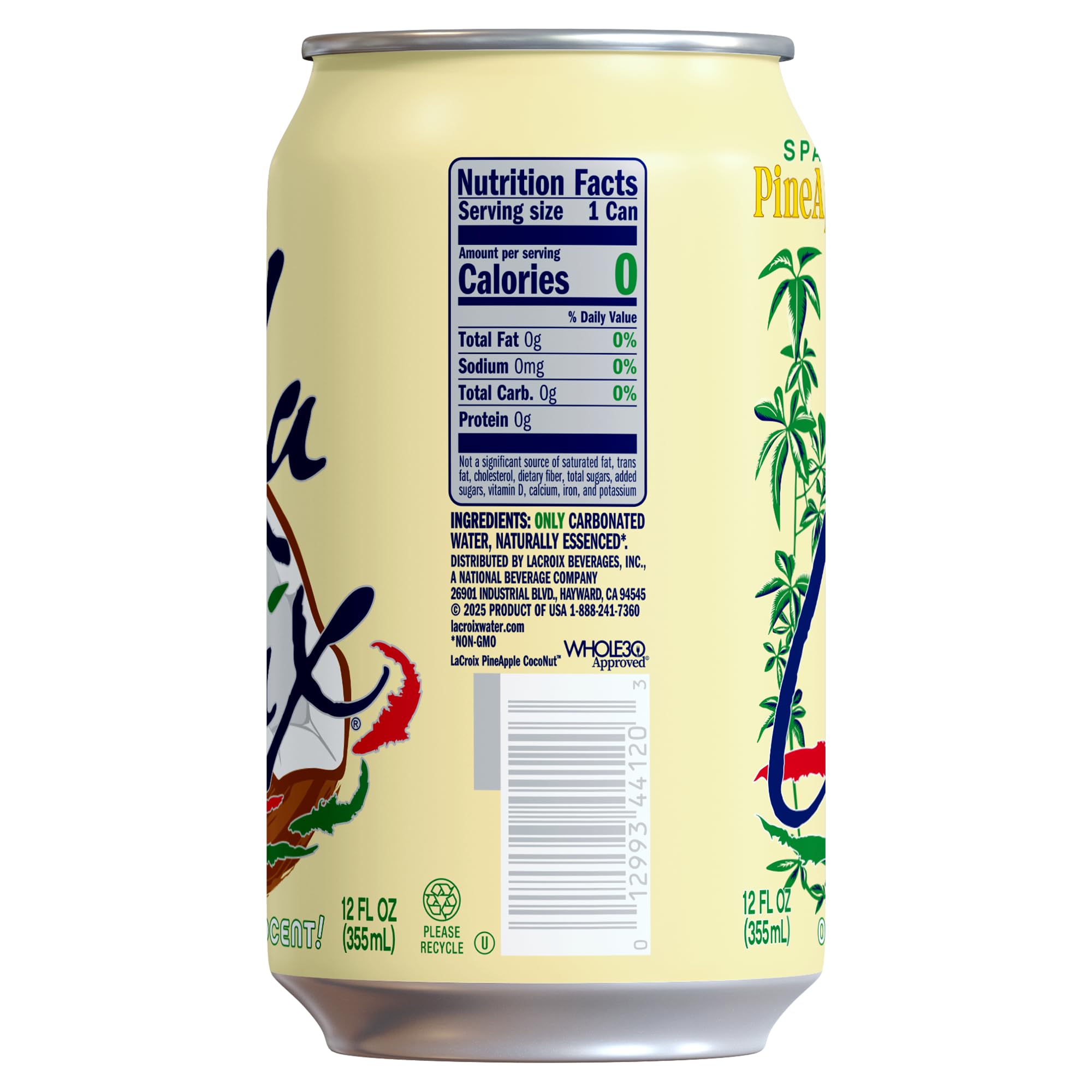 LaCroix Sparkling Water | Pineapple Coconut Flavor | 8-Pack